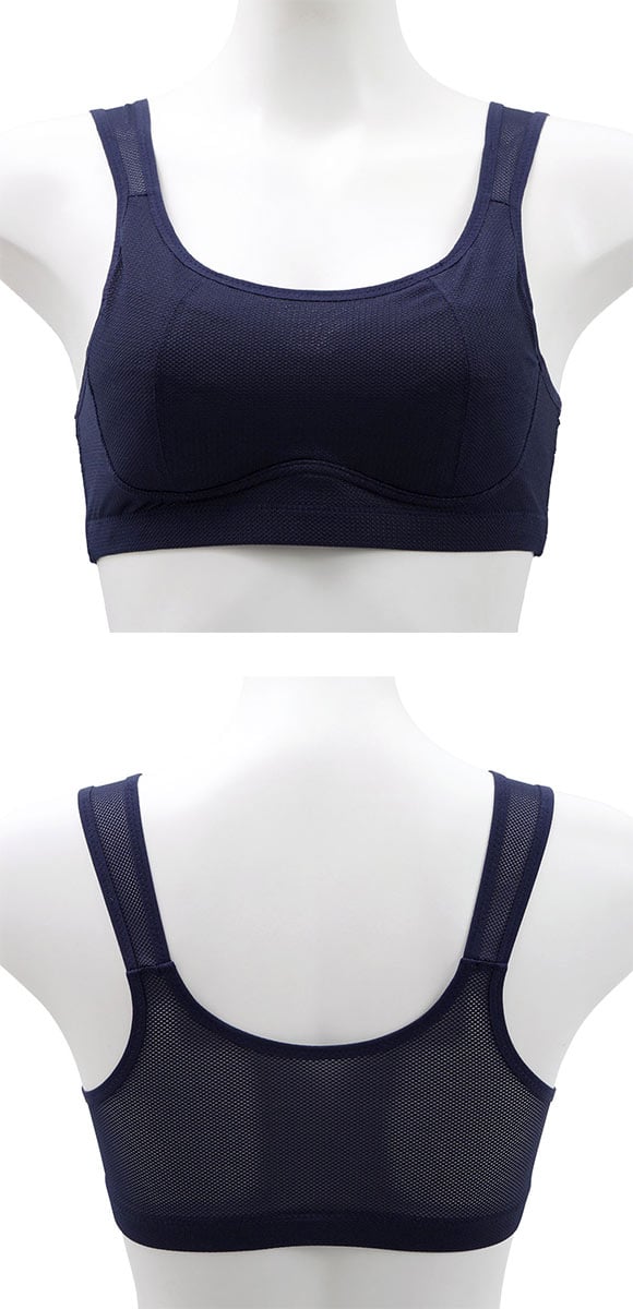 Sporty Fit Bra スポーティフィットブラ 吸水速乾 上胸押さえ スポーツブラ ハーフトップブラ 単品