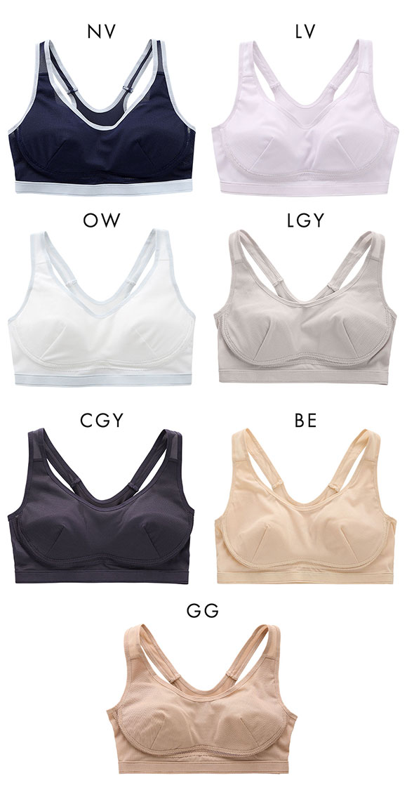 Sporty Fit Bra スポーティフィットブラ スポーツブラ レーサーバック アンダーメッシュ 単品