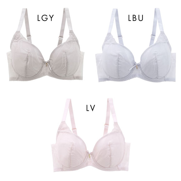 涼しくてキレイ スッキリ着やせ 小胸メイクブラ 3/4カップ ブラジャー レディース