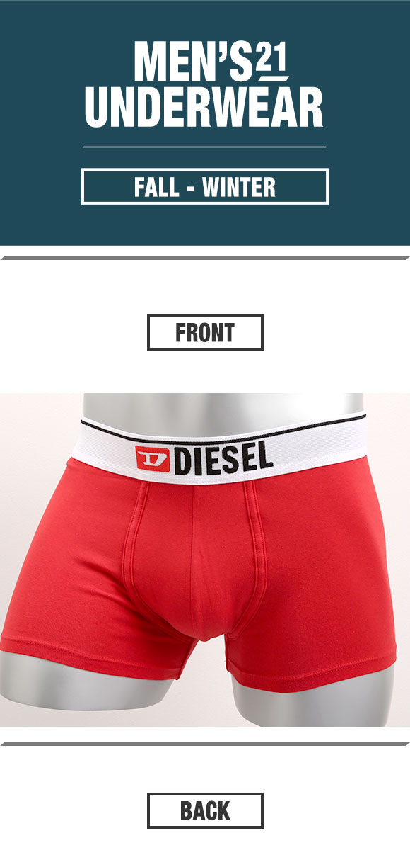 ディーゼル DIESEL MENS UMBX-DAMIEN ボクサーパンツ メンズ 前とじ コットンストレッチ