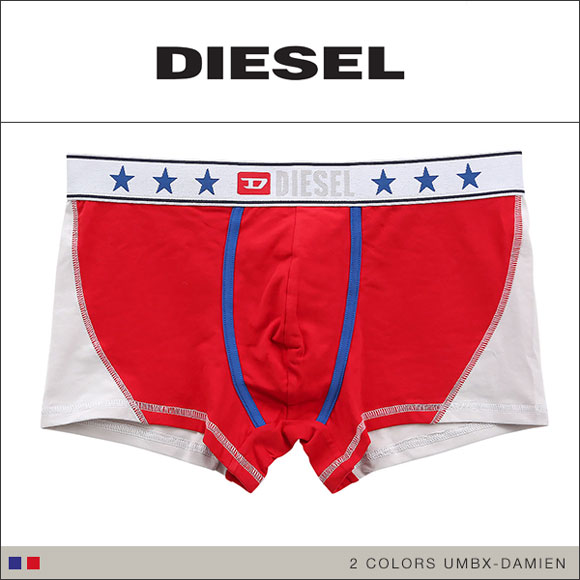 ディーゼル DIESEL MENS UMBX-DAMIEN ボクサーパンツ メンズ 前とじ コットンストレッチ