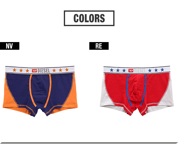 ディーゼル DIESEL MENS UMBX-DAMIEN ボクサーパンツ メンズ 前とじ コットンストレッチ