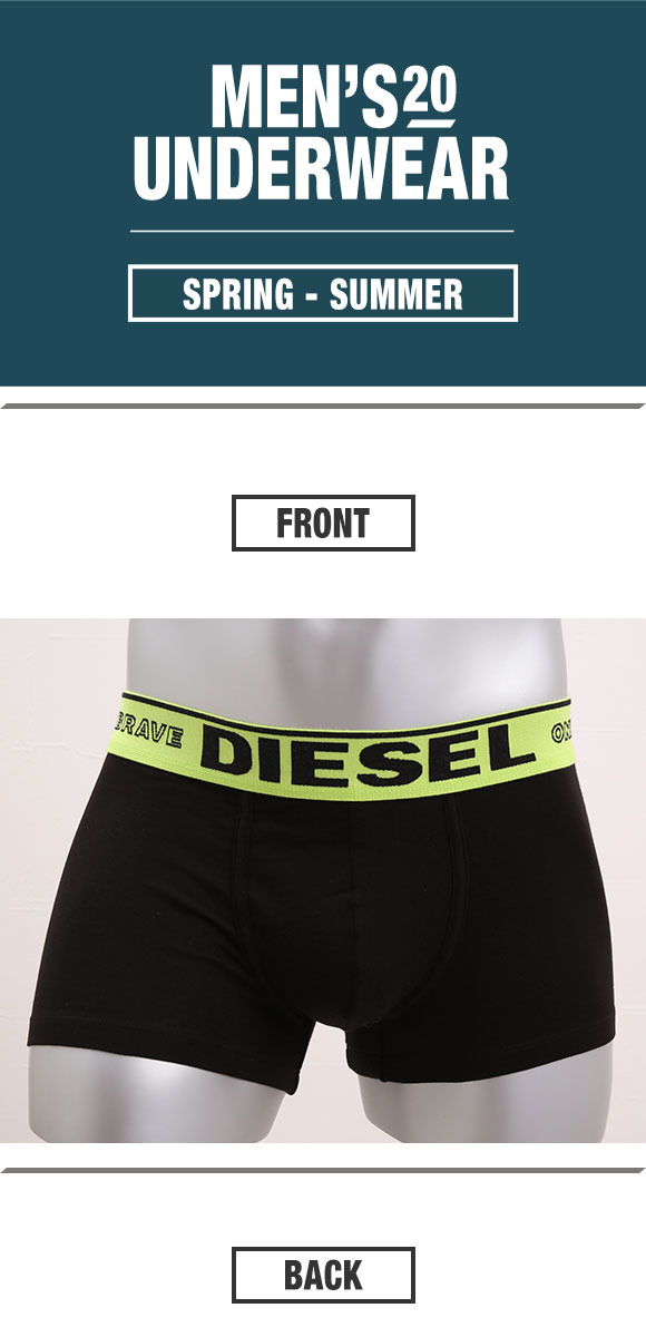 (ディーゼル)DIESEL MENS UMBX-DAMIEN ボクサーパンツ メンズ 前とじ コットンストレッチ
