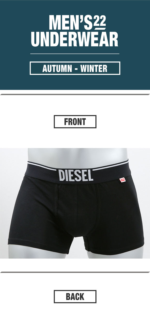 ディーゼル DIESEL MENS UMBX-DAMIEN-TWOPACK ボクサーパンツ 2枚組 メンズ