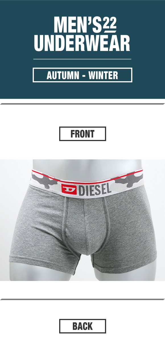 ディーゼル DIESEL MENS UMBX-DAMIEN-TWOPACK ボクサーパンツ 2枚組 メンズ