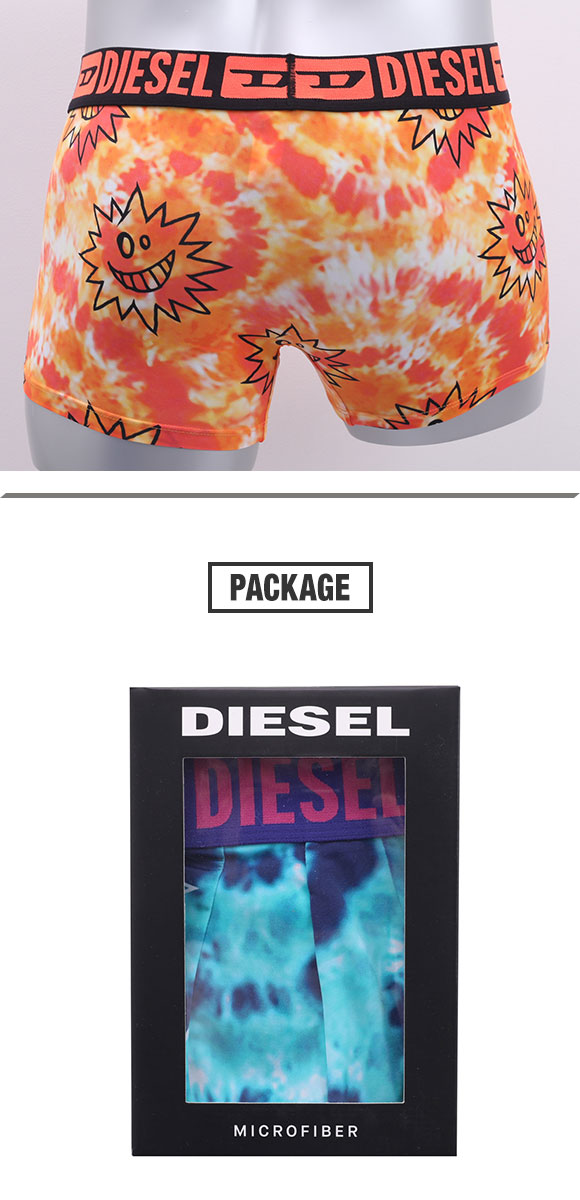 ディーゼル DIESEL MENS ボクサーパンツ タイダイプリント メンズ 前とじ