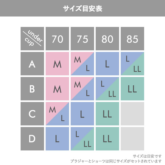 ルルモアナ 花柄チュール×フロントクロステープ ノンワイヤー ブラセット M L LL ブラジャー ショーツ 大きいサイズ Lulu Moana