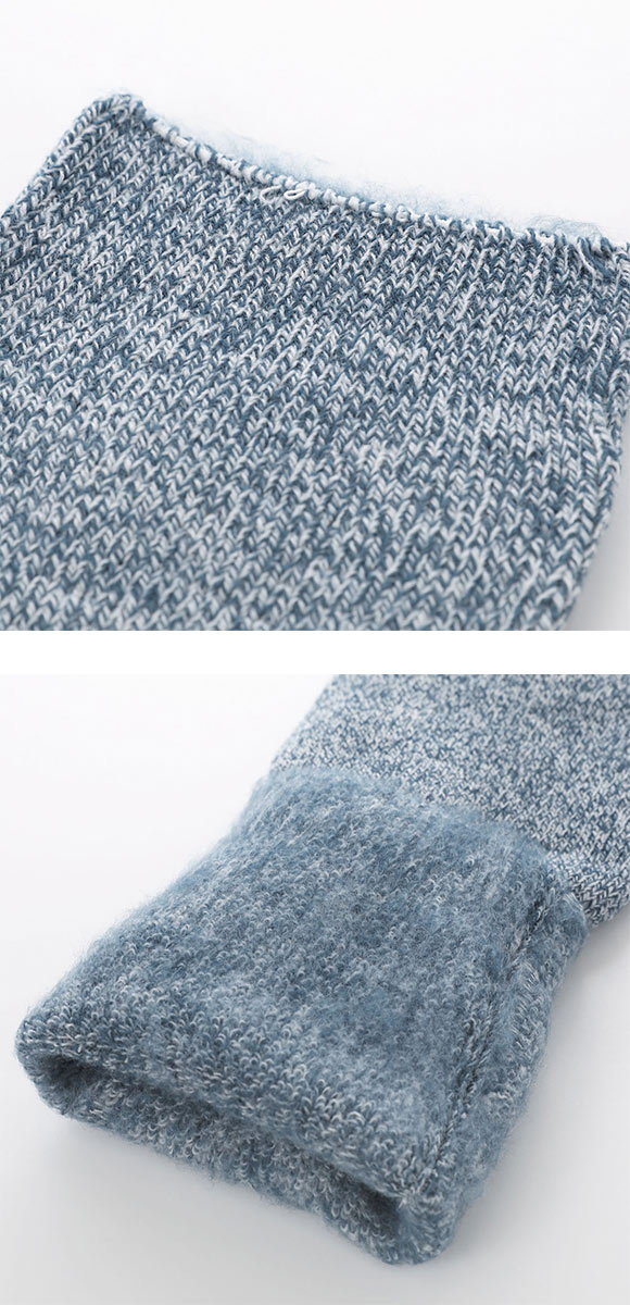 もふっとあったか極厚起毛 レッグウォーマー 美容 杢調 保温 寒さ対策 冷え対策 アームウォーマー 長め 裏起毛 ルームソックス 快適