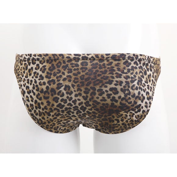 キングノバ ヒョウ柄 ビキニ フルバック メンズ 前とじ M L LL  パンツ ブリーフ ブーメラン 雄 KING NOVA レオパード ストレッチ