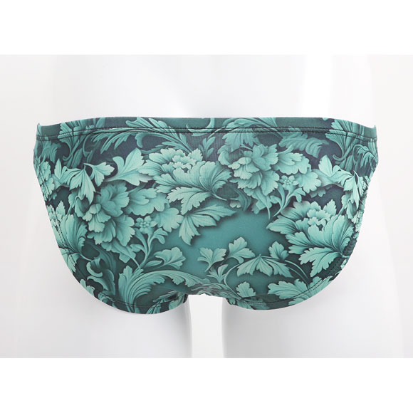 キングノバ ゴシックボタニカル柄 ビキニ フルバック メンズ 前とじ M L LL  パンツ ブリーフ ブーメラン 雄 KING NOVA