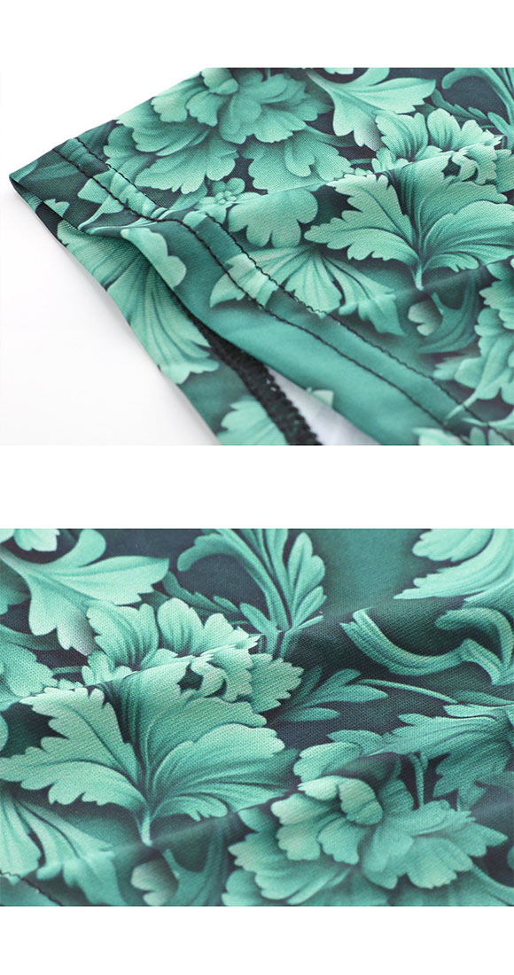 キングノバ ゴシックボタニカル柄 ボクサーパンツ メンズ 前あき M L LL ビキニ ブリーフ プリント 大きいサイズ KING NOVA