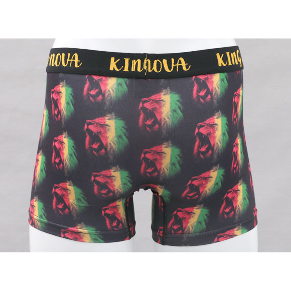 キングノバ レゲエライオン柄 ボクサーパンツ メンズ 前あき  M L LL ストレッチ プリント 大きいサイズ 贈り物 ギフト KING NOVA