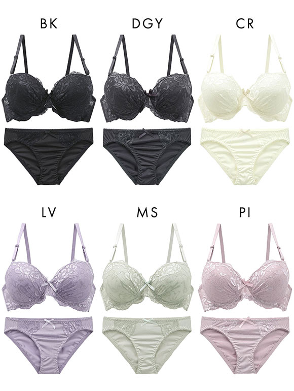 LIFT UP ブラジャー＆ショーツセット ストレッチレース