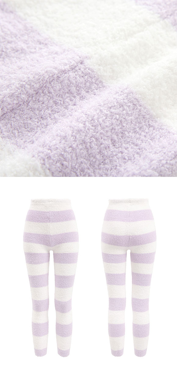 ふわふわレギンス あったかボトム ニットパンツ M L 毛パン 足首丈 ロング丈 保温 冷え対策 スパッツ ルームウェア パジャマ