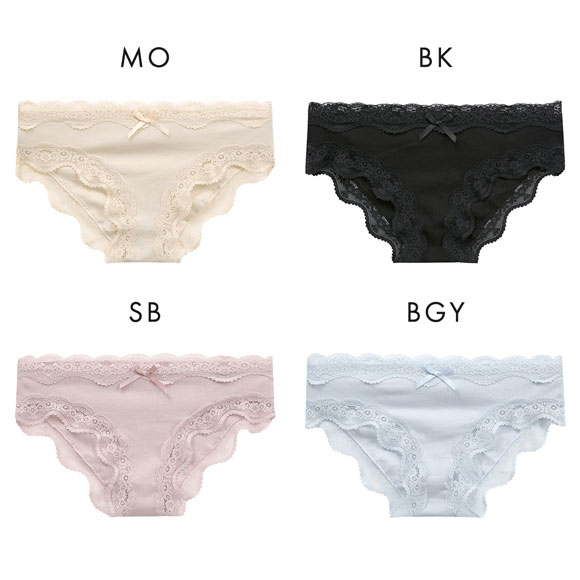 ショーツ ノーマル リブ素材 ストレッチコットン 単品