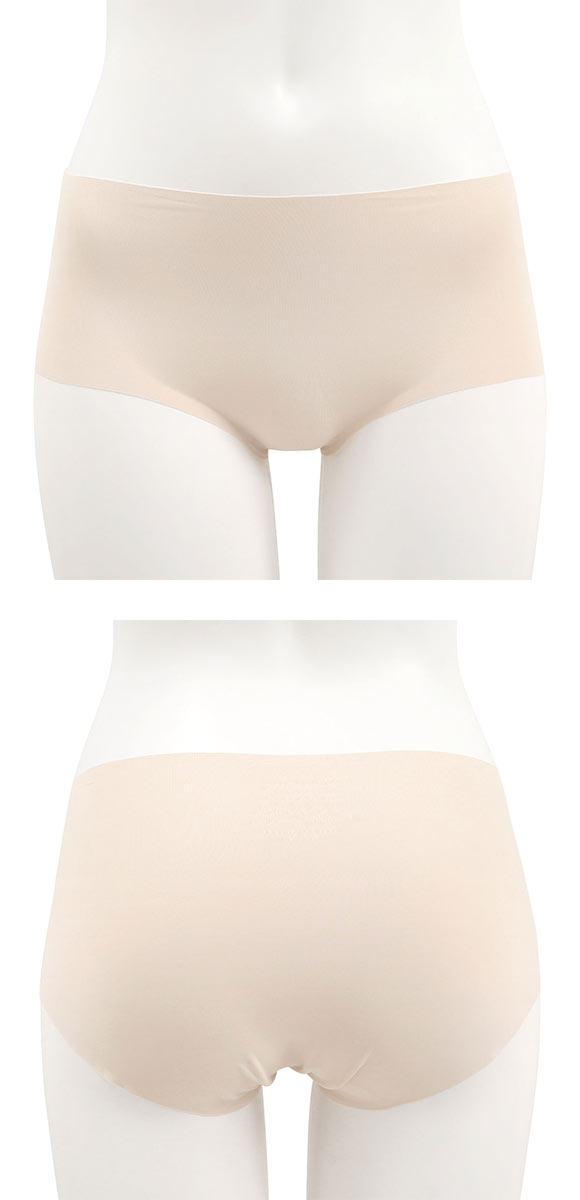 レディース シームレス ボクサー 無地 単品