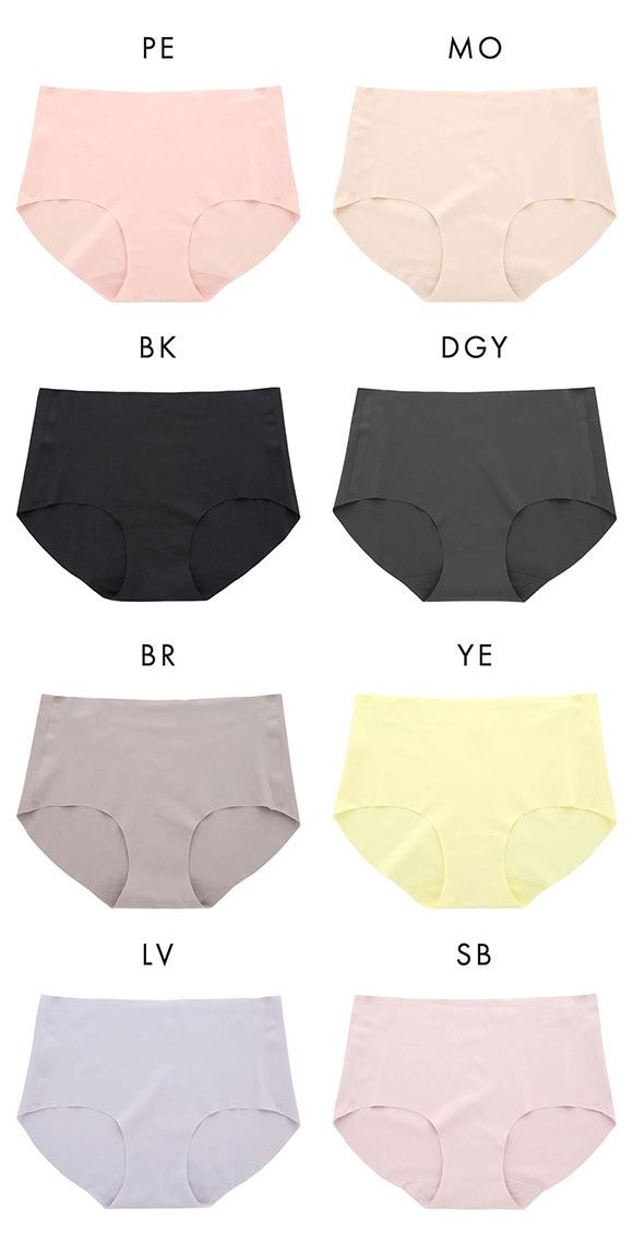 レディース シームレス ボクサー 無地 単品