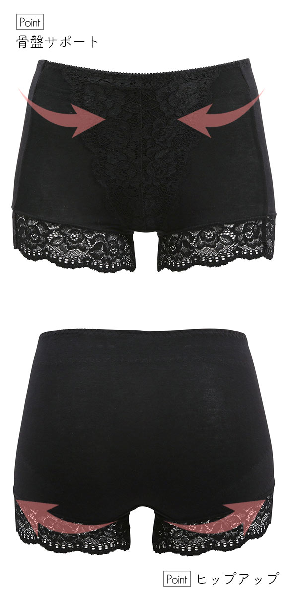 レディース 一分丈 やみつき ショーツガードル