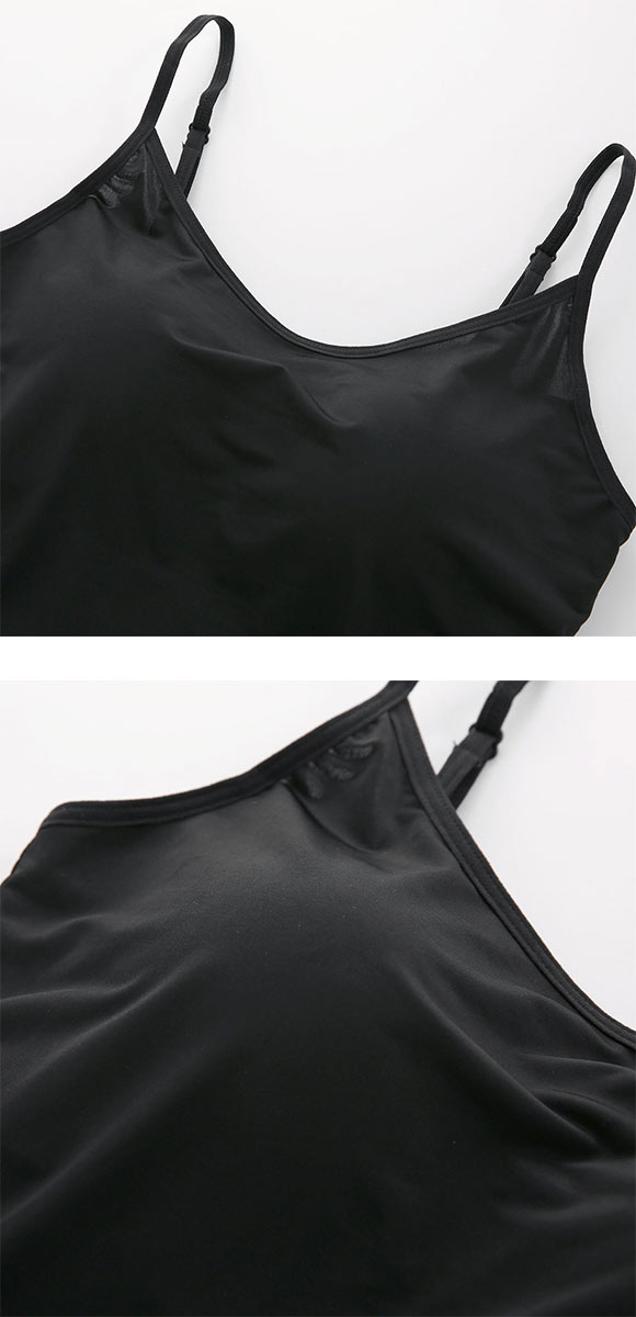 カップ内蔵 キャミソール カップ付きインナー シンプル 無地 ベーシック レディース