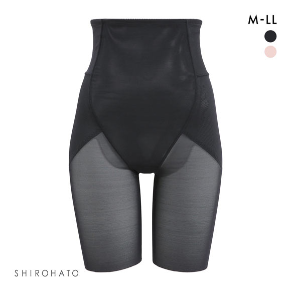 くびれジェンヌ スーパーハイウエスト ロングガードル M L LL ハード ミディアム くびれ ウエスト シェイプアップ 着やせ 細見え