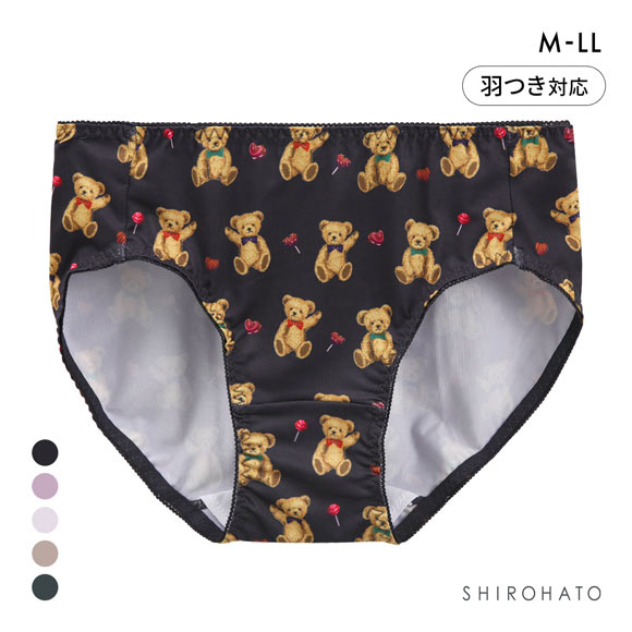 のびのび2WAY プリント サニタリーショーツ 羽根つき対応 M-LL やや深