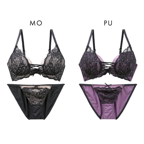 スパイシー ブラジャー ショーツ セット 編上げストレッチレース SPICY