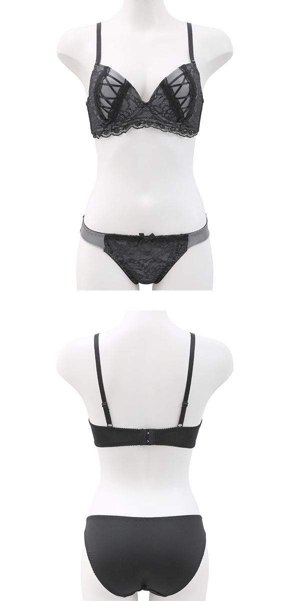 ジュリアンジュ 脇高 サテンレースアップ ブラセット BCD65-85