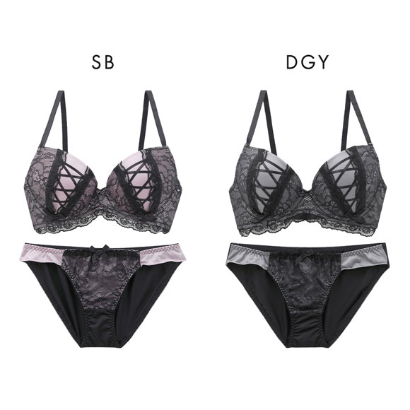 ジュリアンジュ 脇高 サテンレースアップ ブラセット BCD65-85