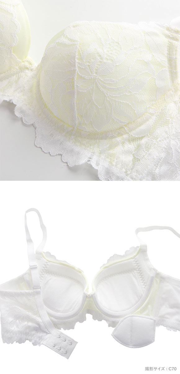 ブラジャー ふっくら谷間メイクブラ 脇高  EF 単品