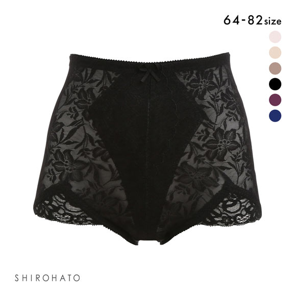 補正下着 ガードル レーシー ショートガードル 花柄