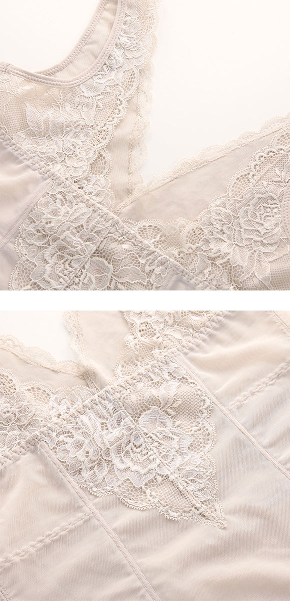 スタイルアップ 補正インナー 補正下着 ボディシェイパー 花柄レース