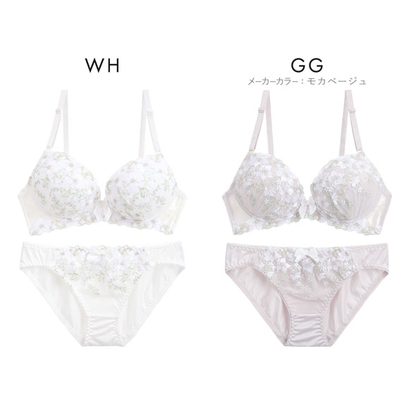 ロマンティックドール ブラショーツセット ラメ入花柄チュールレース Romantic doll