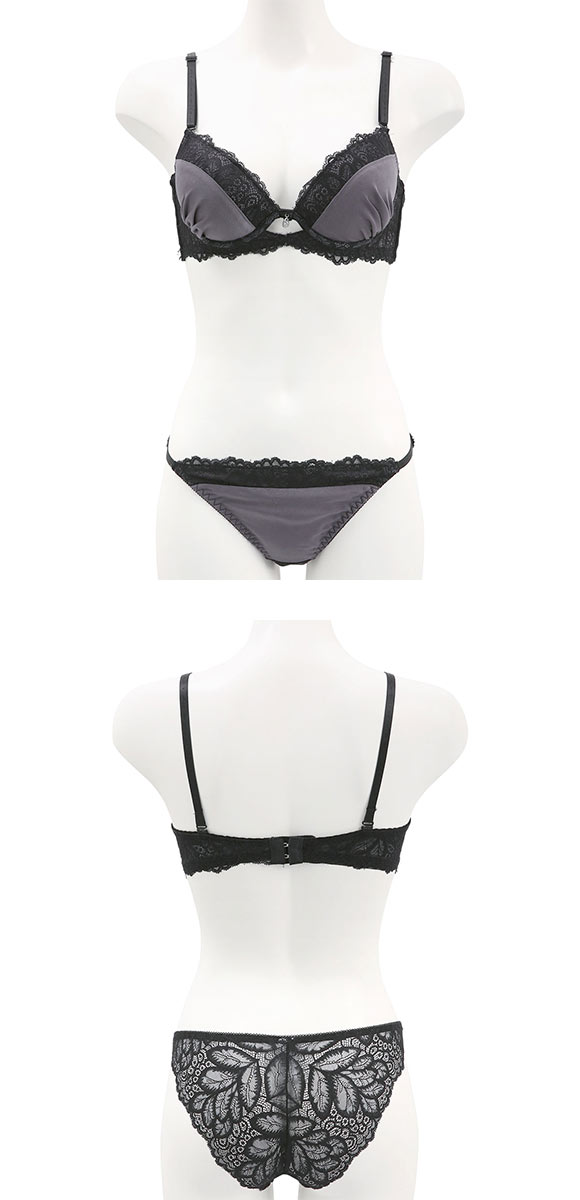 ルルモアナ マットサテンレース ブラセット BCD ブラジャー ショーツ セット LULUMOANA