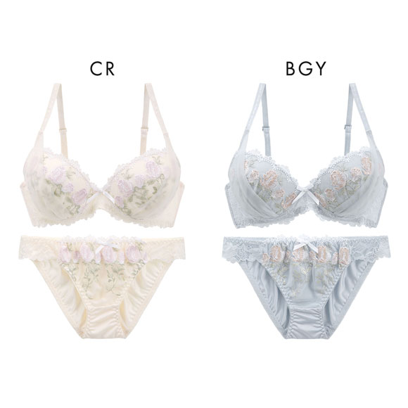 ルルモアナ アンティークチューリップ ブラセット ABCD ブラジャー ショーツ セット LULUMOANA