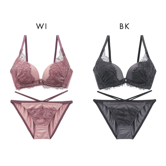 ルルモアナ アイラッシュレース ブラセット BCD65-75 盛り 谷間 美胸