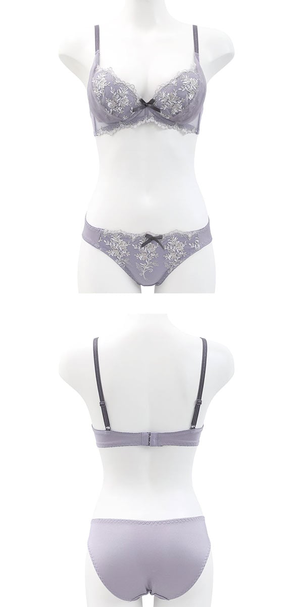 ピュアシェリ ボタニークレース ノンワイヤー ブラセット M L LL