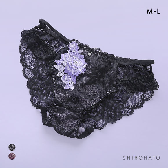 ピュアシェリ ローズケミカル 総レース ダブルストリング ショーツ M L