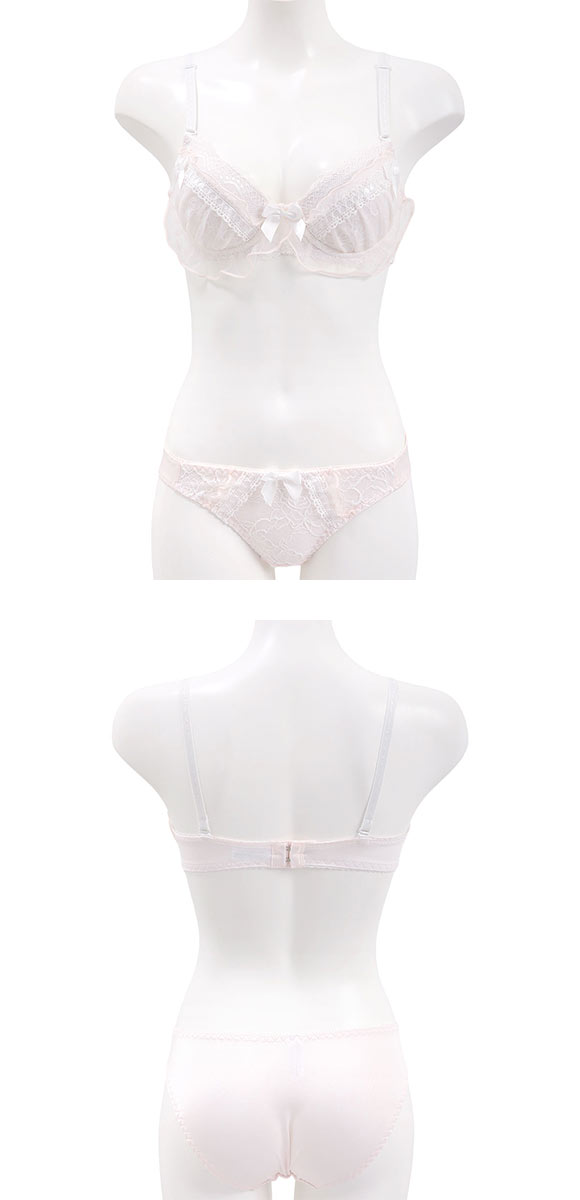 ピュアシェリ フェアリーフリル リボン通し ブラセット ABCD70-85 盛り