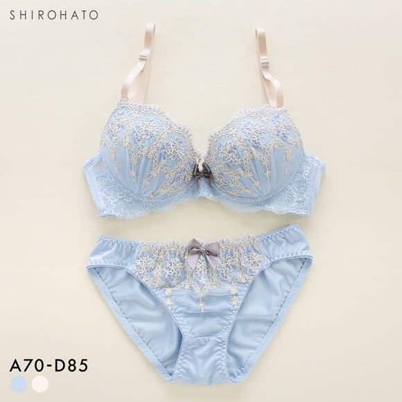 ピュアシェリ 3色小花アーチ ブラセット ABCD ブラセット ABCD 谷間 盛り 脇寄せ ブラジャー ショーツ セット PURECHERIE