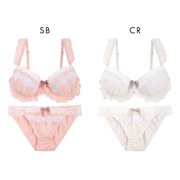 ピュアシェリ スウィートシフォンフリル×ケミカル ブラセット ABCD