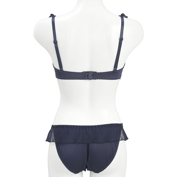 ライクキャットシリーズ 脇高 シフォンリボン通し ブラセット ABCD 脇肉 谷間 盛り 脇寄せ バストアップ ブラジャー ショーツ Like Cat Series