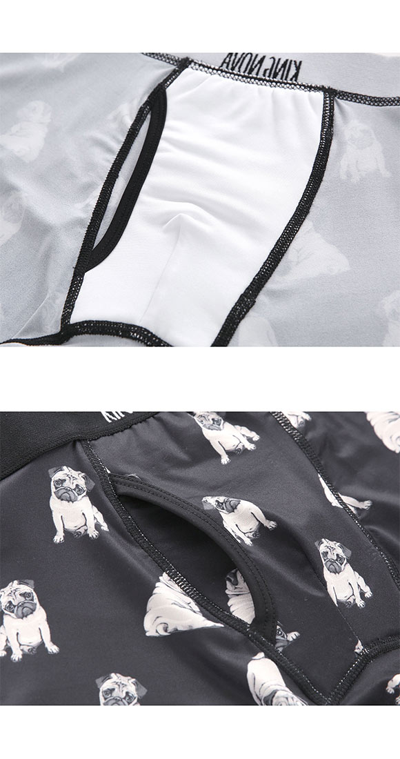 キングノバ 軽失禁対応 ボクサーパンツ メンズ くま柄 わんこ柄