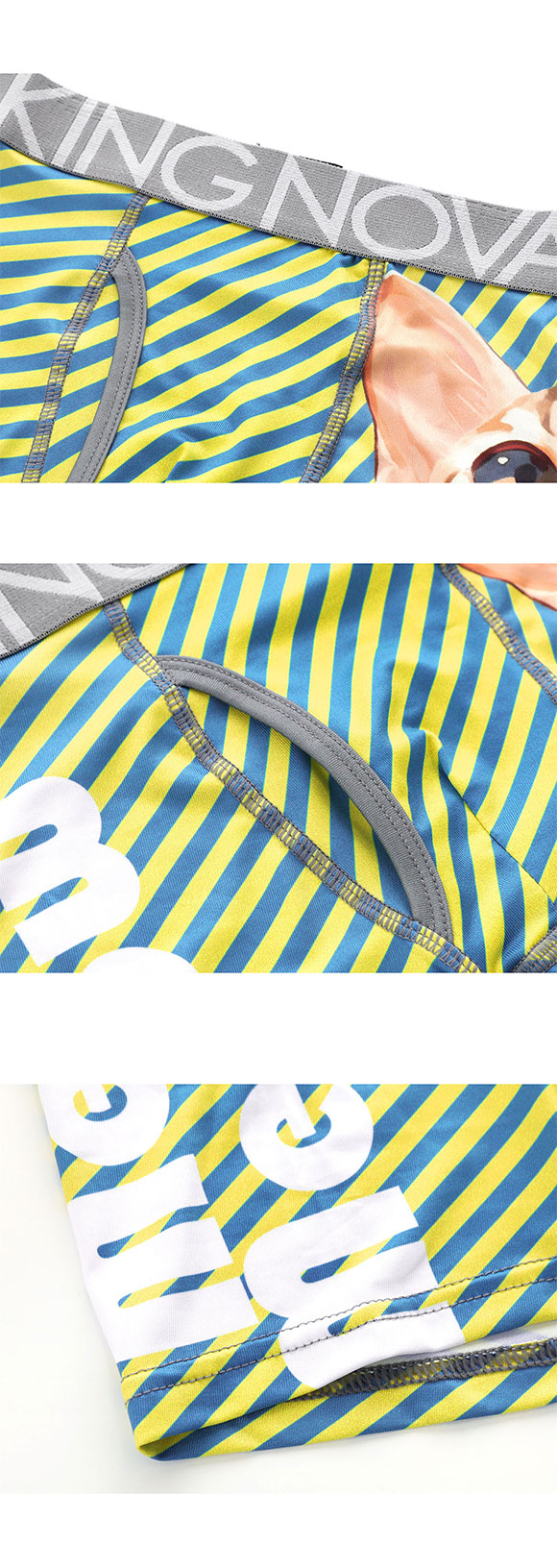 キングノバ BIGねこ ボクサーパンツ メンズ 前あき  M L LL ストレッチ プリント 大きいサイズ 贈り物 ギフト KING NOVA