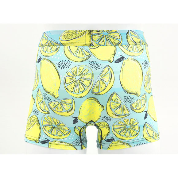 キングノバ レモン柄 冷感ボクサーパンツ メンズ 前開き M L LL 接触冷感 ひんやり 涼しい 快適 KING NOVA ストレッチ プリント