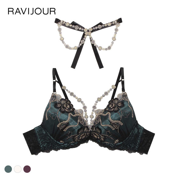 LINGERIEAM ラビダリー トリックリフト ブラジャー E 盛り 谷間 バストアップ リフトアップ 大きいサイズ RAVIJOUR ラヴィジュール