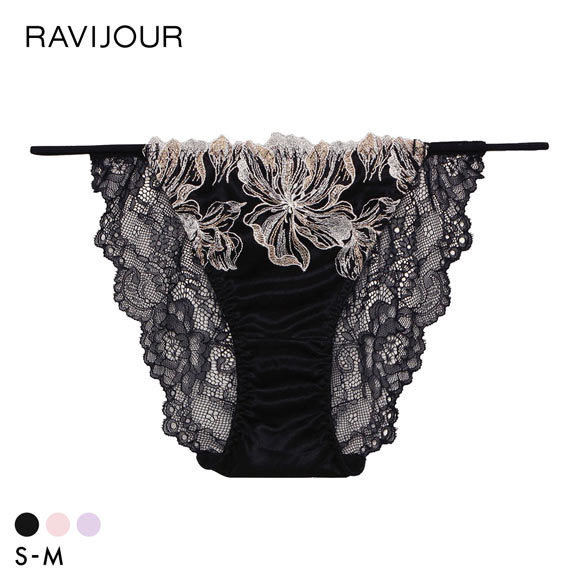 ラヴィジュール ミレイユ ストレッチレース ノーマルショーツ SM セクシー 総レース バックレース 下着 RAVIJOUR