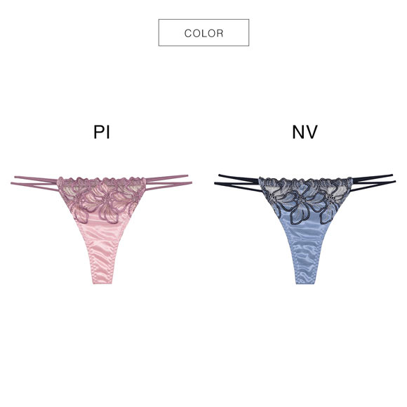 ラヴィジュール フィオラル エンブロイダリーレース Tバックショーツ SM ソング タンガ セクシー バックレース 下着 RAVIJOUR