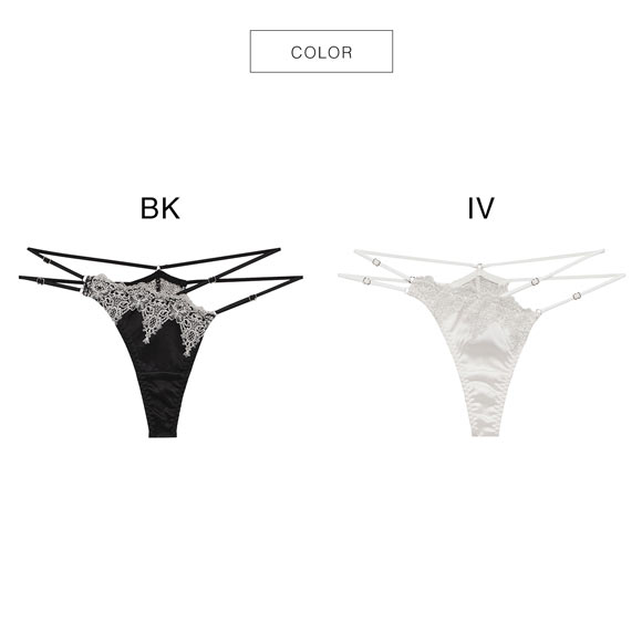 ラヴィジュール アリーヌ エンブロイダリーレース Tバックショーツ SM 総レース ソング タンガ セクシー バックレース RAVIJOUR