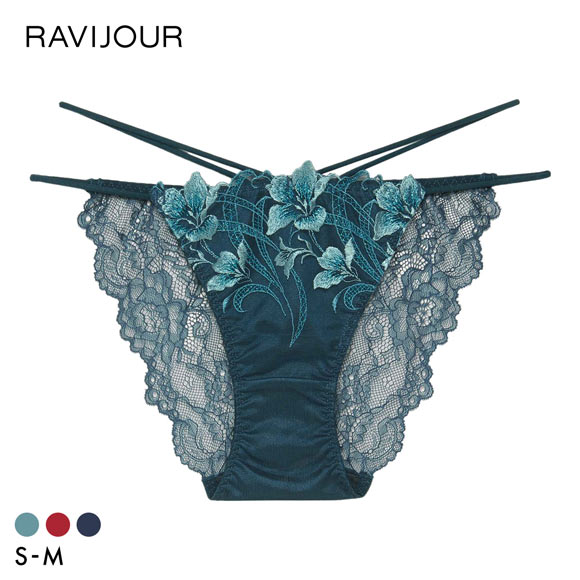 ラヴィジュール エポナ ストレッチレース ノーマルショーツ SM セクシー 総レース バックレース 下着 RAVIJOUR