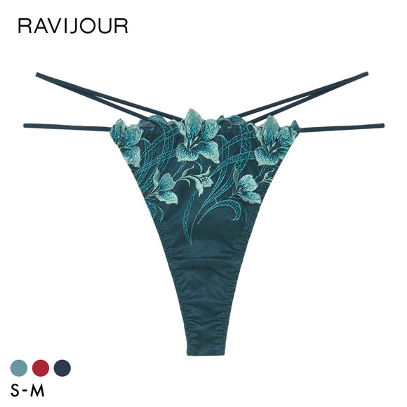 ラヴィジュール エポナ ストレッチレース Tバックショーツ SM 総レース ソング タンガ セクシー バックレース 下着 RAVIJOUR